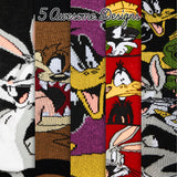 LOONEY TUNES Mens Socks Pack of 5 Crew Socks for Men Teenagers Soft Breathable Work Sports Casual Size 6-10 Mens Gifts - Get Trend