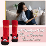 Disney Women's Slippers Socks Fluffy Slipper Socks