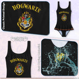 Harry Potter Girls Swimming Costume One Piece Full Body Swimsuit - Get Trend