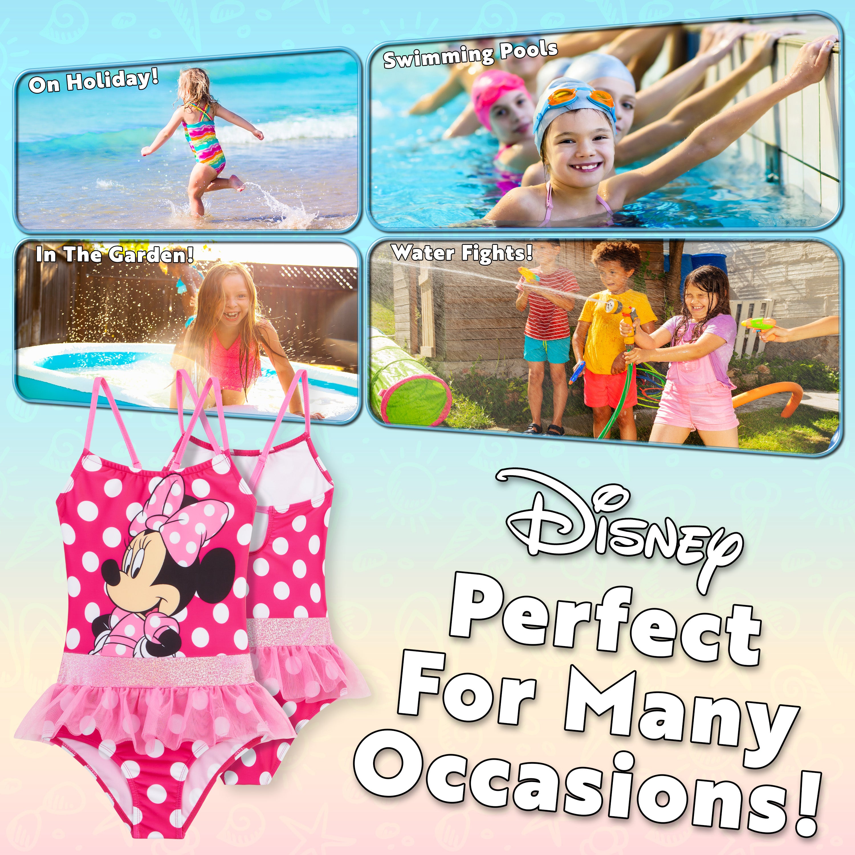 Disney Swimming Costume One Piece Swimsuit - Minnie Mouse - Get Trend