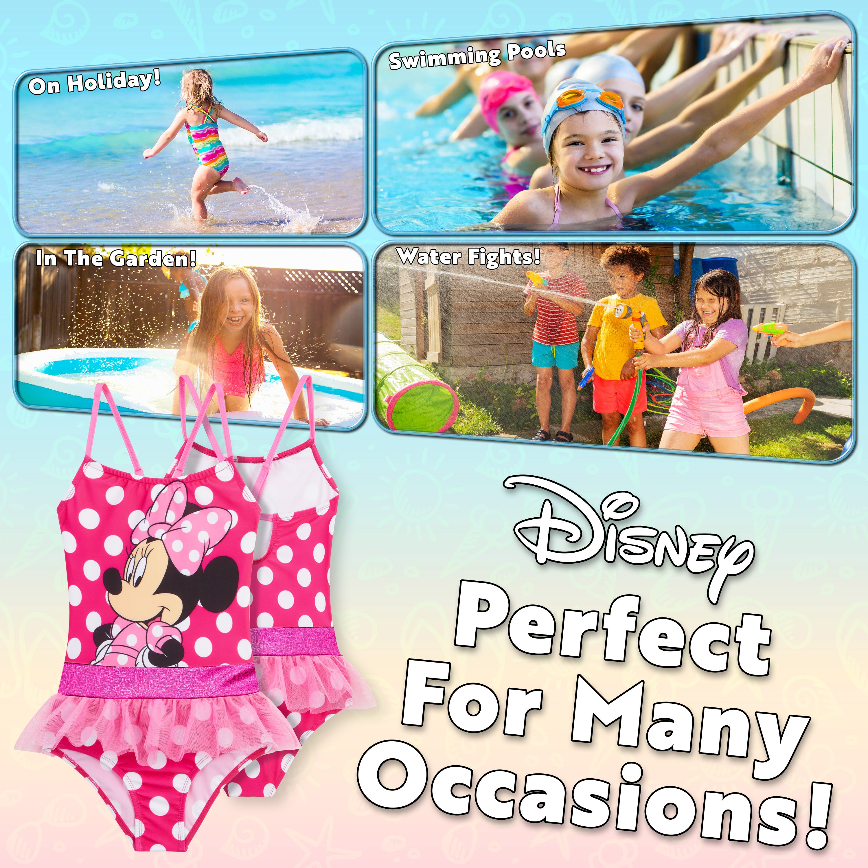 Disney Swimming Costume One Piece Swimsuit - Minnie Mouse - Get Trend
