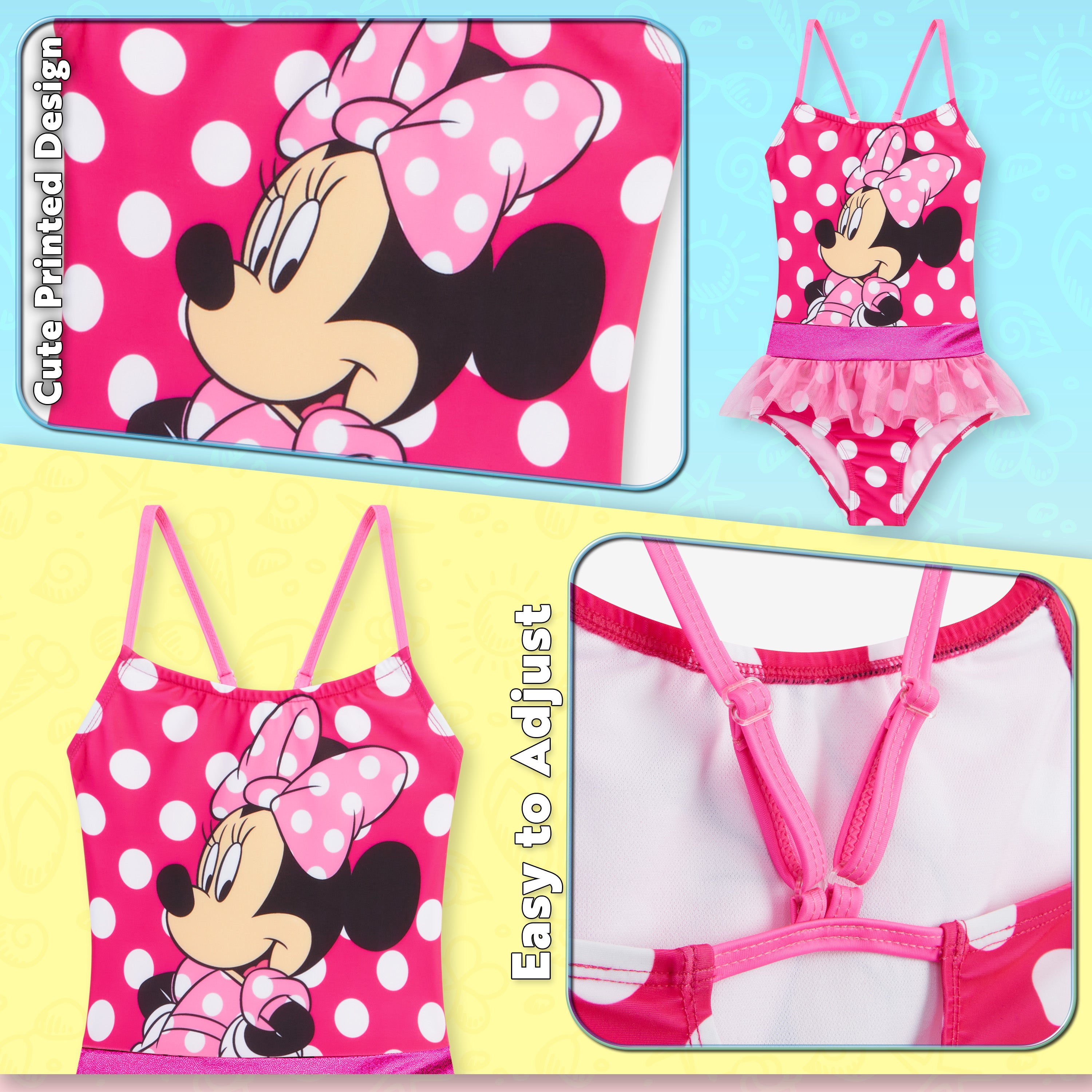 Disney Swimming Costume One Piece Swimsuit - Minnie Mouse - Get Trend