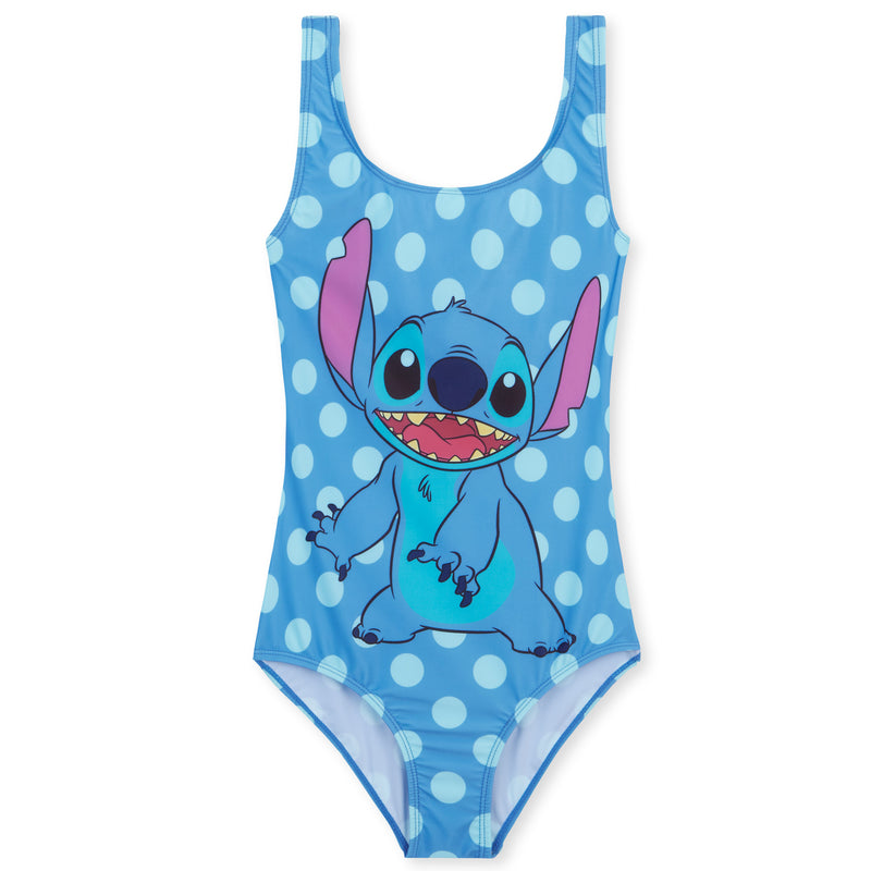 Disney Stitch Swimming Costume Girls, One Piece Swimsuit