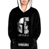 The Mandalorian Mens Hoodies  Black Oversized Hoodie,  Baby Yoda Gifts - Get Trend