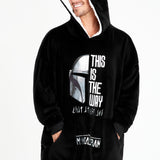 The Mandalorian Mens Hoodies  Black Oversized Hoodie,  Baby Yoda Gifts - Get Trend