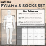 Disney The Mandalorian Mens Pyjamas Set with Fluffy Socks - Get Trend