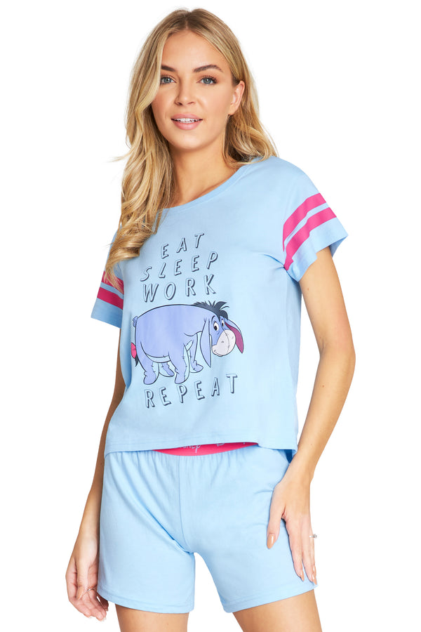 Disney Eeyore Womens Pyjamas Short PJs for Women - Get Trend