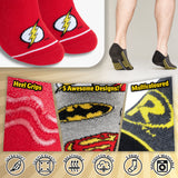 DC Comics Socks for  Men and Teenagers, Superheroes Trainer Socks - Get Trend