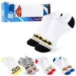 DC Comics No-Show Socks – Pack of 5 (Size 8-11) 5