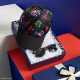 Marvel Spiderman Sunglasses Baseball Cap Set for Kids Adjustable Summer Sun Hat UV400 Kids Holiday Travel Essentials