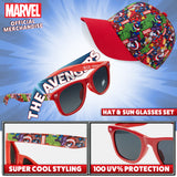 Marvel Spiderman Sunglasses Baseball Cap Set for Kids Adjustable Summer Sun Hat UV400