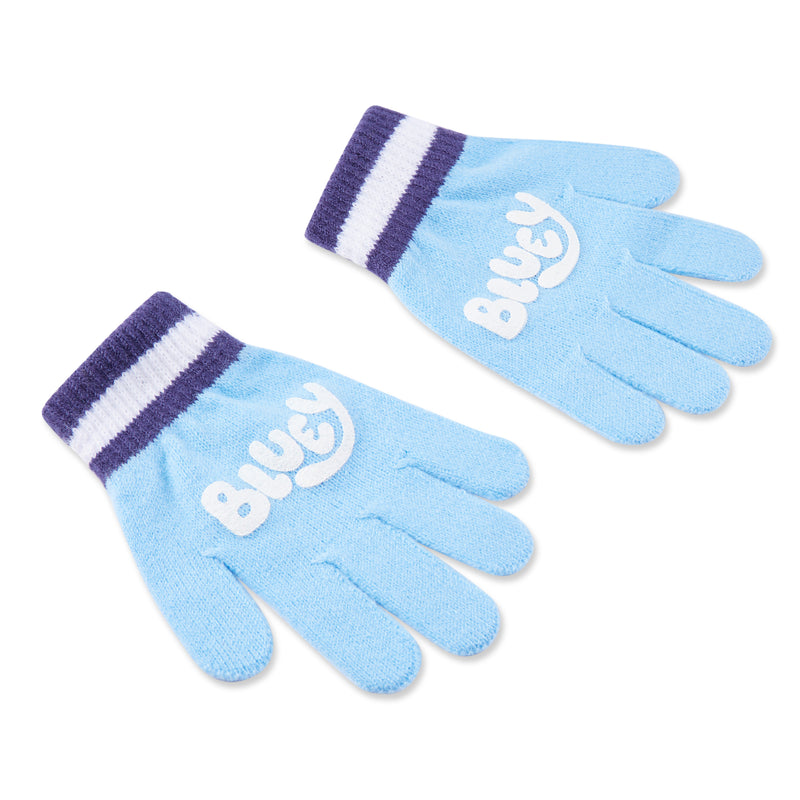 Bluey Hat Scarf and Gloves Set Kids - Beanie Scarf and Kids Gloves