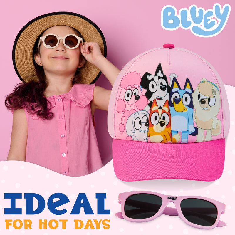 Bluey Girls Sunglasses and Baseball Cap Set