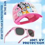 Bluey Girls Sunglasses and Baseball Cap Set