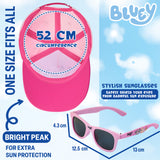 Bluey Girls Sunglasses and Baseball Cap Set