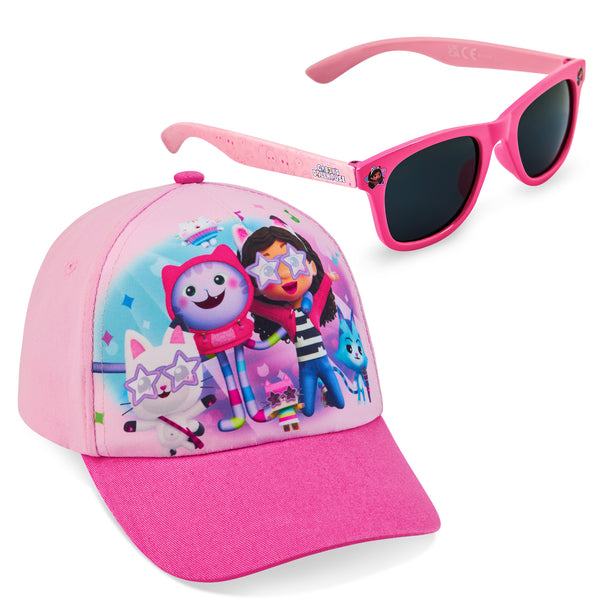 Gabby's Dollhouse Girls Sunglasses and Baseball Cap Set