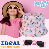 Bluey Girls Bucket Hat and Sunglasses Set