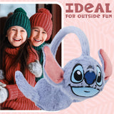 Disney Stitch Fluffy Earmuffs for Girls, Cosy Winter Accessories - Cute Gifts for Girls