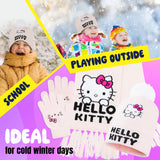 Hello Kitty Girls Winter Accessories Set, Hat Scarf and Gloves - Gifts for Girls