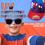 Get Trend Sunglasses Baseball Cap Set for Kids Breathable Adjustable Summer Hat