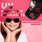 Get Trend Sunglasses Baseball Cap Set for Girls Breathable Adjustable Summer Sun Hat