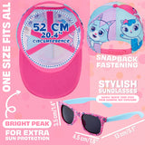 Get Trend Sunglasses Baseball Cap Set for Girls Breathable Adjustable Summer Sun Hat
