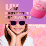 Get Trend Sunglasses Baseball Cap Set for Girls Breathable Adjustable Summer Sun Hat and UV400 Kids Sunglasses Summer Kids Travel Essentials - Get Trend