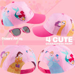 Get Trend Sunglasses Baseball Cap Set for Girls Breathable Adjustable Summer Sun Hat and UV400 Kids Sunglasses Summer Kids Travel Essentials - Get Trend