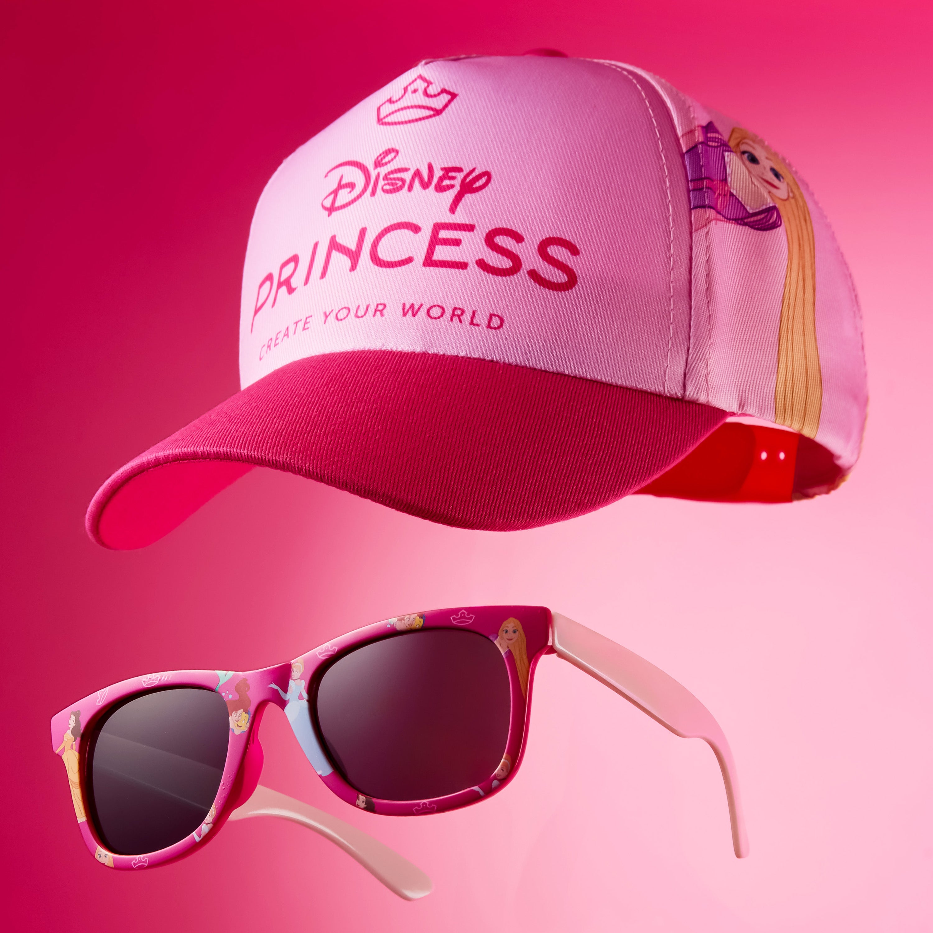 Get Trend Sunglasses Baseball Cap Set for Girls Breathable Adjustable Summer Sun Hat and UV400 Kids Sunglasses Summer Kids Travel Essentials - Get Trend