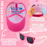 Get Trend Sunglasses Baseball Cap Set for Girls Breathable Adjustable Summer Sun Hat and UV400 Kids Sunglasses Summer Kids Travel Essentials - Get Trend