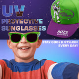 Get Trend Sunglasses Baseball Cap Set for Kids Breathable Adjustable Summer Hat
