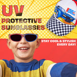 Get Trend Sunglasses Baseball Cap Set for Kids Breathable Adjustable Summer Hat