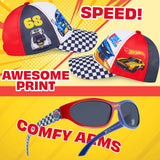 Get Trend Sunglasses Baseball Cap Set for Kids Breathable Adjustable Summer Hat