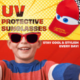 Get Trend Sunglasses Baseball Cap Set for Kids Breathable Adjustable Summer Hat