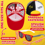 Get Trend Sunglasses Baseball Cap Set for Kids Breathable Adjustable Summer Hat