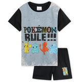 Pokemon Boys Short Pyjamas Set, Breathable Lounge Wear - Gifts for Boys