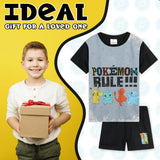 Pokemon Boys Short Pyjamas Set, Breathable Lounge Wear - Gifts for Boys