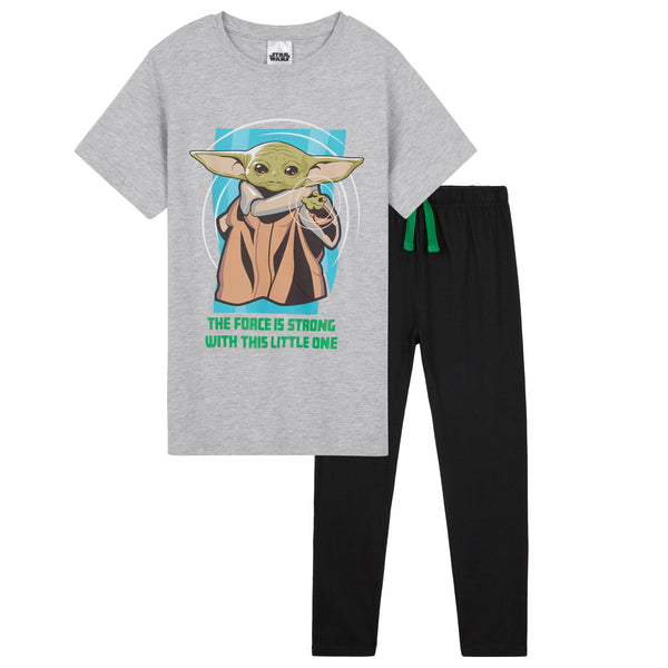 Disney The Mandalorian Boys Pyjamas, Baby Yoda Pyjama Set for Boys - Get Trend