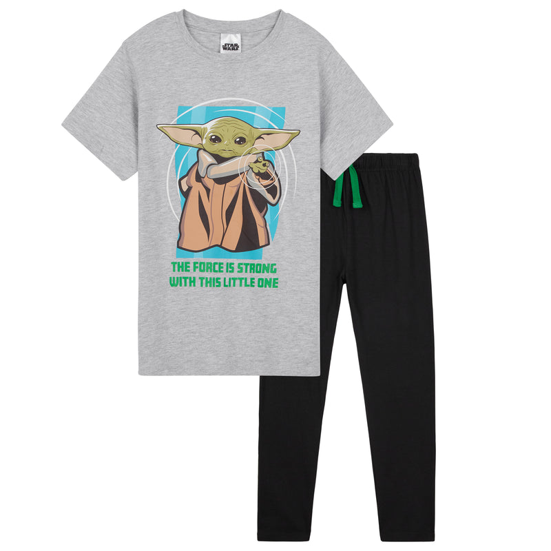 Disney The Mandalorian Boys Pyjamas, Baby Yoda Pyjama Set for Boys