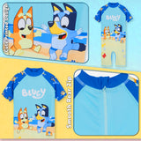 Bluey Girls Swimming Costume Full Body Swimsuit - Get Trend