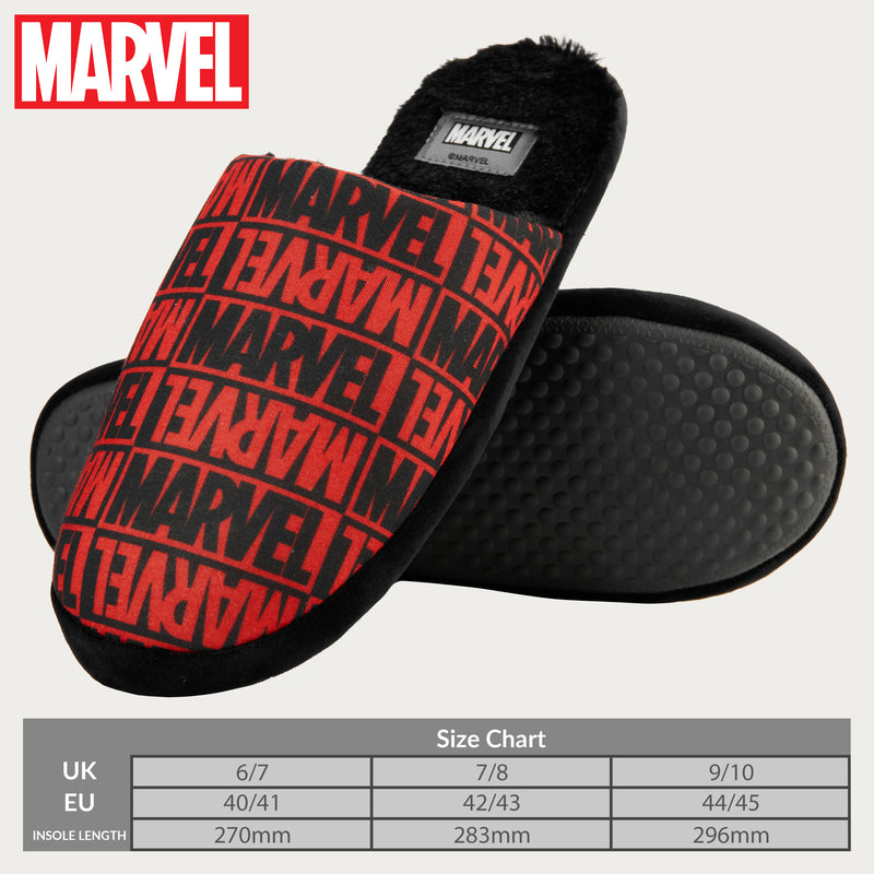 Marvel Men's Slippers - Warm Cosy Indoor Non Slip Shoes