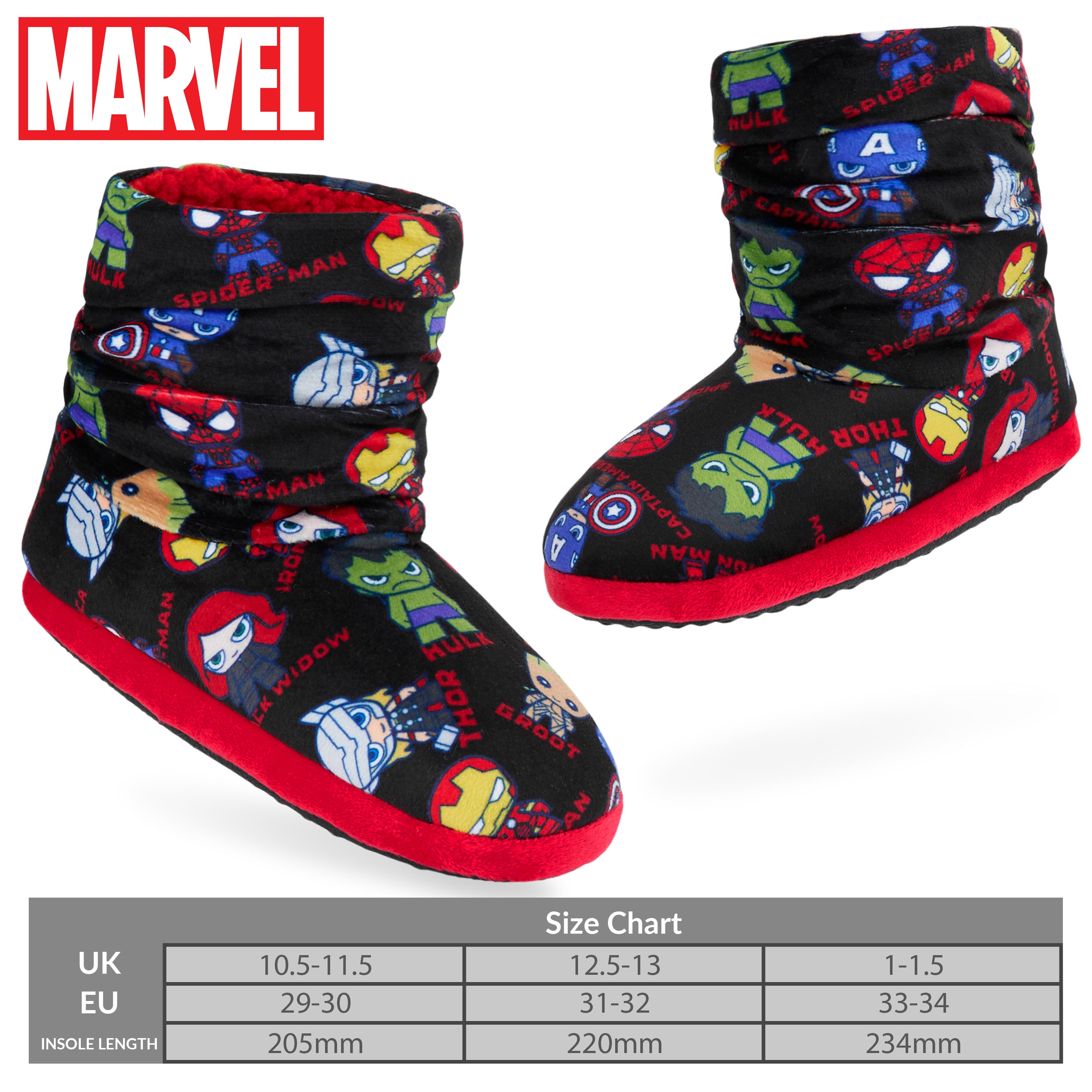 Marvel Avengers Boys Slippers - House Shoes - Get Trend