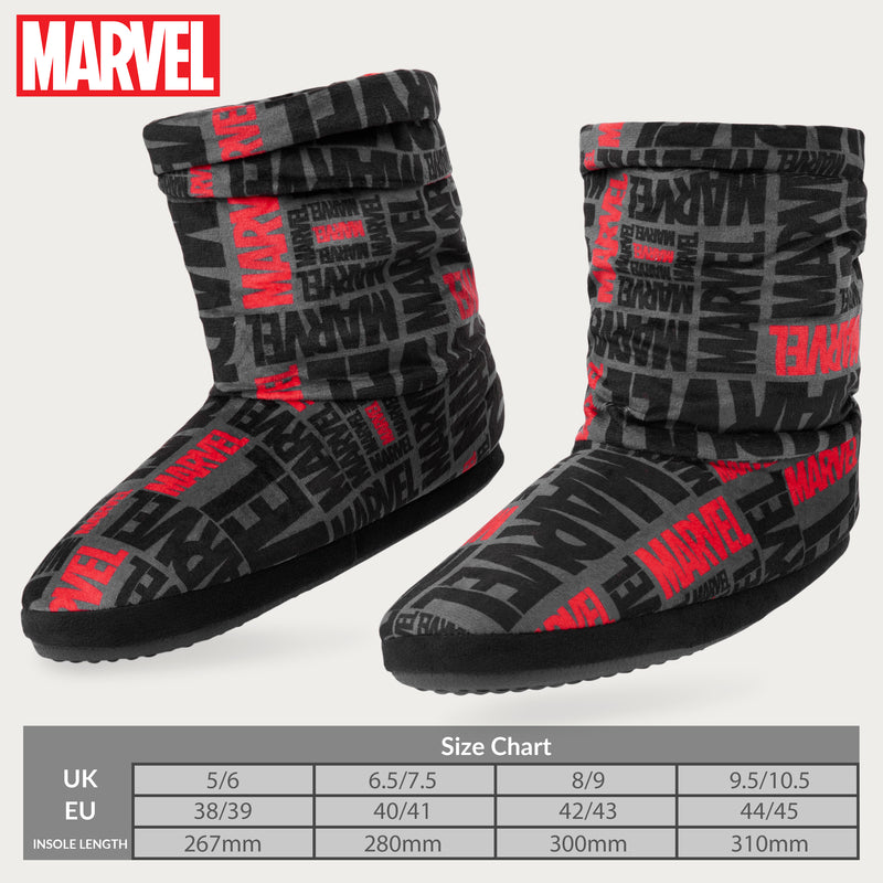 Marvel Men's Slippers Plush Indoor House Shoes