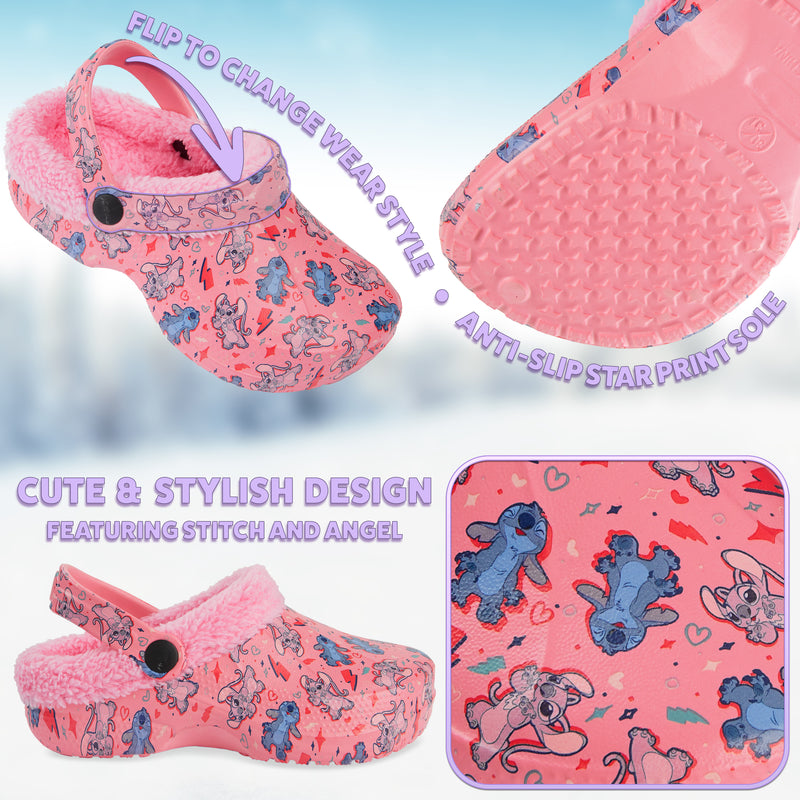 Disney Stitch Winter Clogs Kids, Anti Slip Sole Indoor or Outdoor Wear - Stitch Gifts