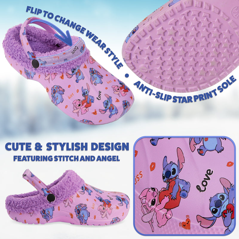 Disney Stitch Clogs for Women - Pink Stitch