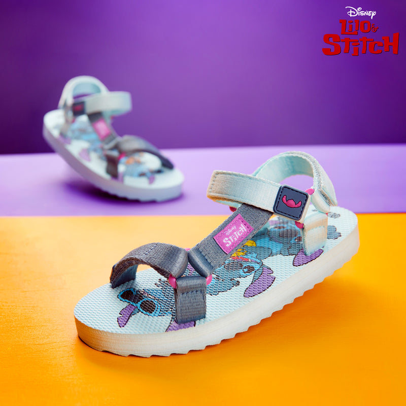 Disney Stitch Girls Sandals, Summer Shoes with Adjustable Straps - Blue - Get Trend