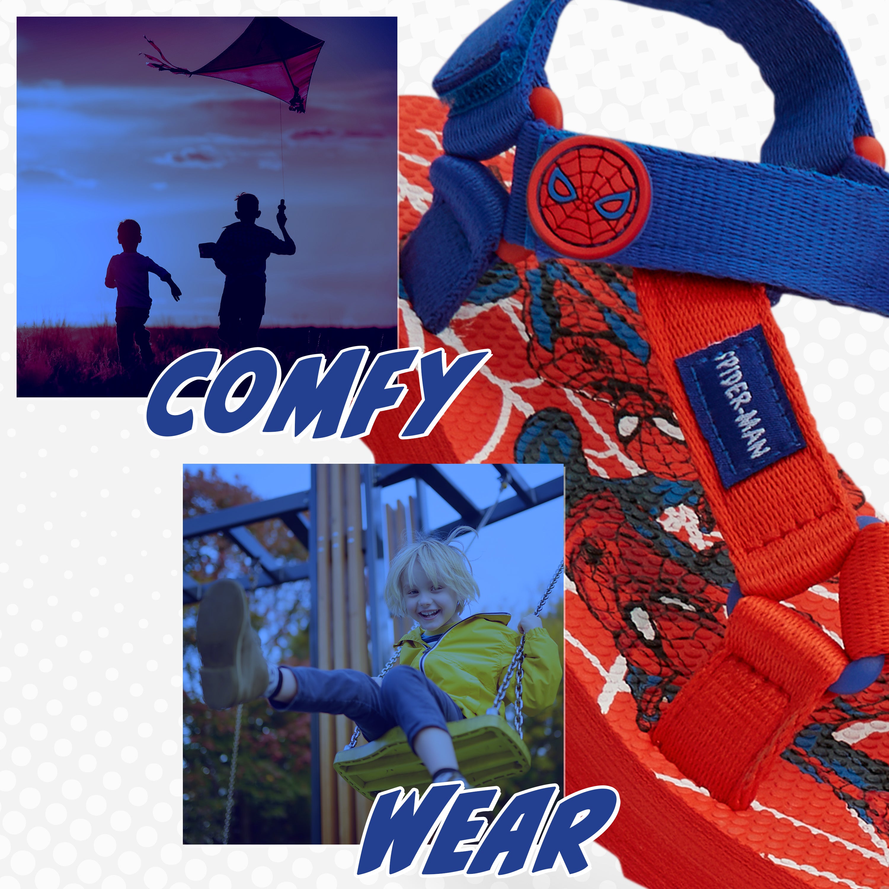 Marvel Boys Sandals, Summer Shoes with Adjustable Straps - Gifts for Boys - Get Trend