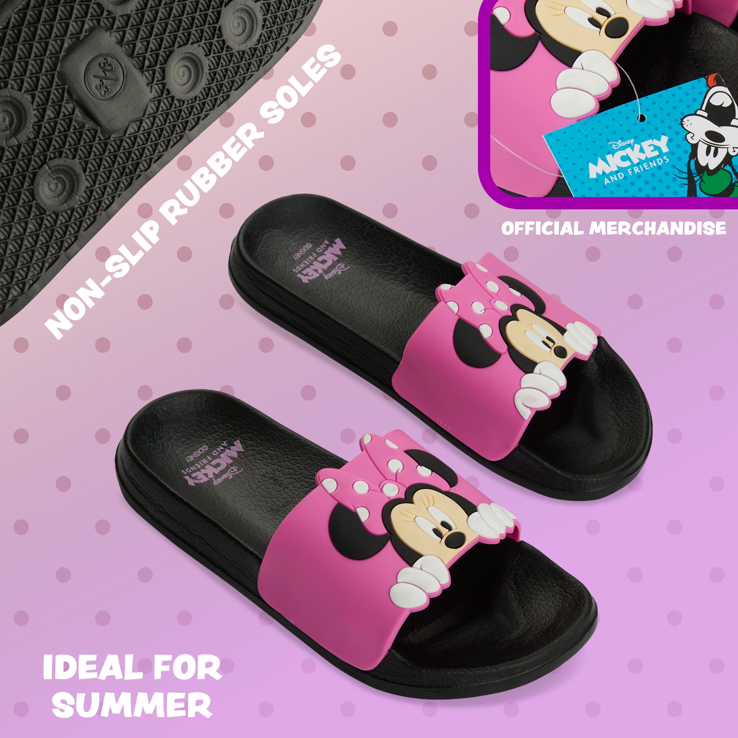 Adidas Chanclas Minnie Niña Sandals Chalas Minnie Disney Girls