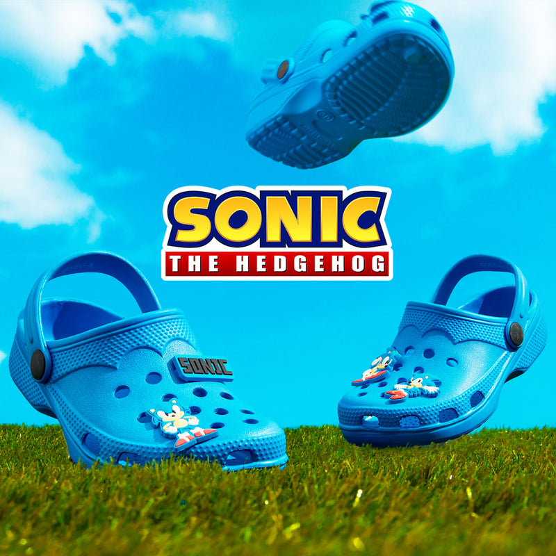 Sonic The Hedgehog Boys Clogs with Removable Rubber Charms - Get Trend