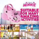 Disney Girls Clogs with Removable Rubber Charms - Pink Minnie - Get Trend